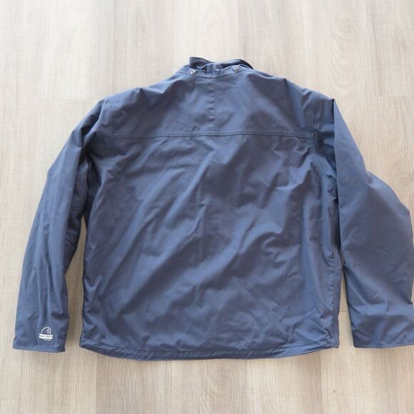 Carhartt Men's Blue Storm Defender Jacket Shoreline Waterproof Large heavy chore - Picture 2 of 9